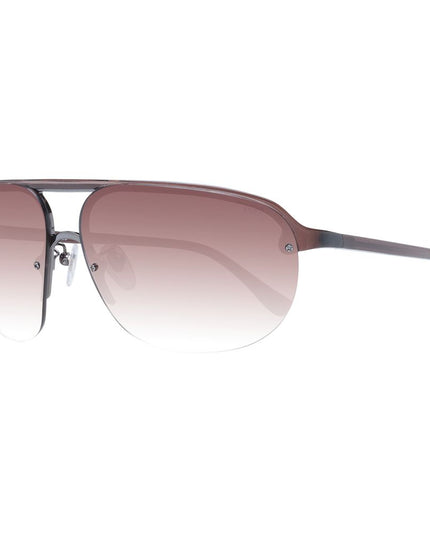 Lozza Brown Acetate & Plastic Sunglasses