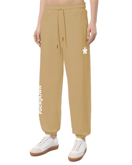 Comme Des Fuckdown Brown Cotton Women Pants
