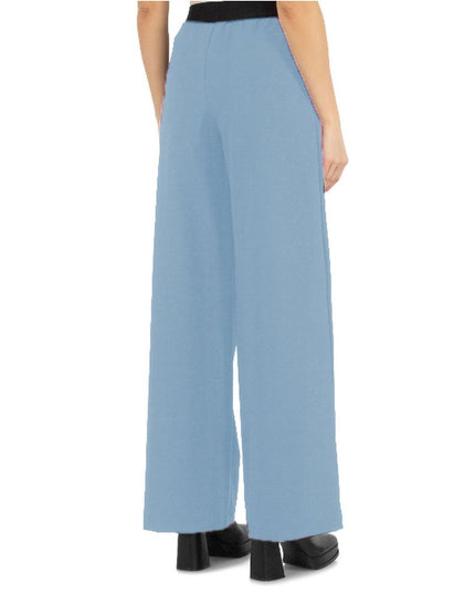 Comme Des Fuckdown Blue Polyester Women Palazzo Pants