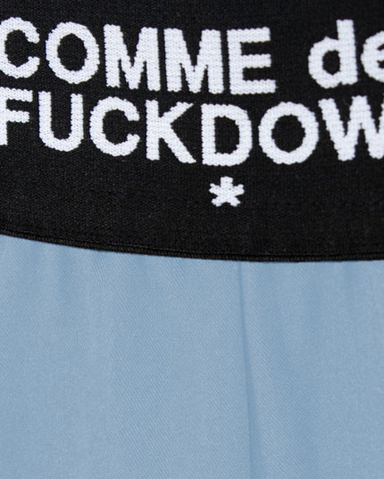 Comme Des Fuckdown Blue Polyester Women Palazzo Pants