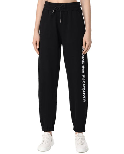 Comme Des Fuckdown Black Cotton Women Pants