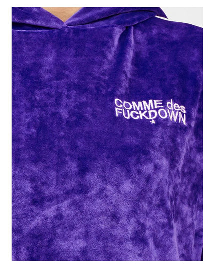 Comme Des Fuckdown Purple Polyester Women Sweater