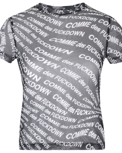 Comme Des Fuckdown Black Polyester Women T-Shirt