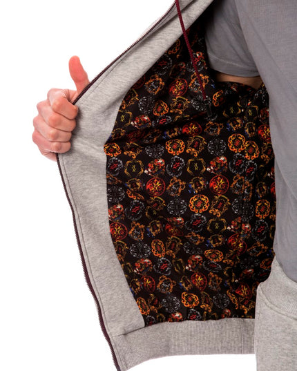 Billionaire Italian Couture Gray Cotton Hooded Sweatsuit