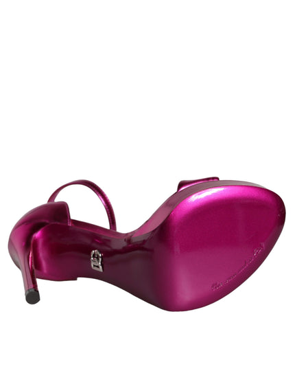 Dolce & Gabbana Fuchsia KEIRA Heels Ankle Strap Sandals Shoes