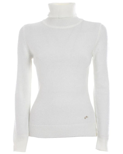 Yes Zee White Viscose Sweater
