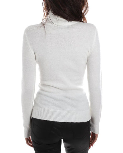 Yes Zee White Viscose Sweater