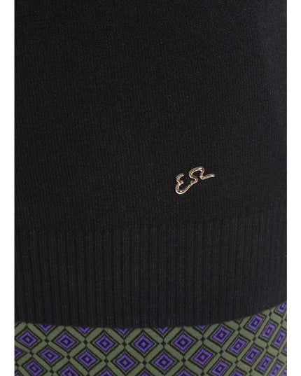 Yes Zee Black Viscose Sweater