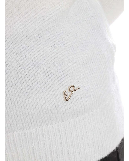 Yes Zee White Viscose Sweater