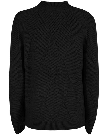 Yes Zee Black Acrylic Women Sweater