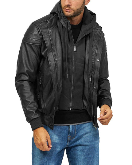 Yes Zee Black Polyethylene Men's Jacket