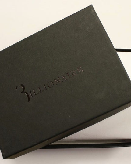 Billionaire Italian Couture Brown Leather Bifold Wallet