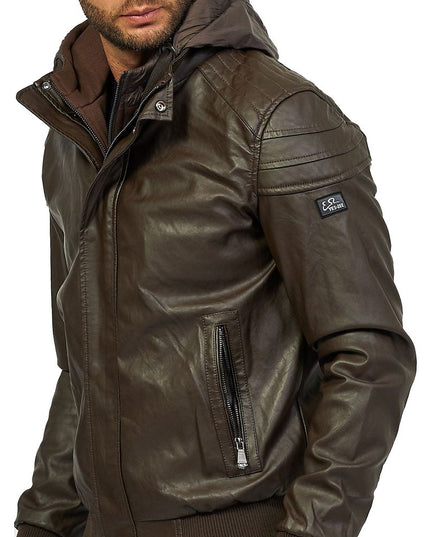 Yes Zee Brown Polyethylene Men's Jacket