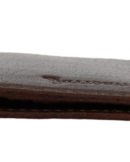 Billionaire Italian Couture Brown Leather Bifold Wallet