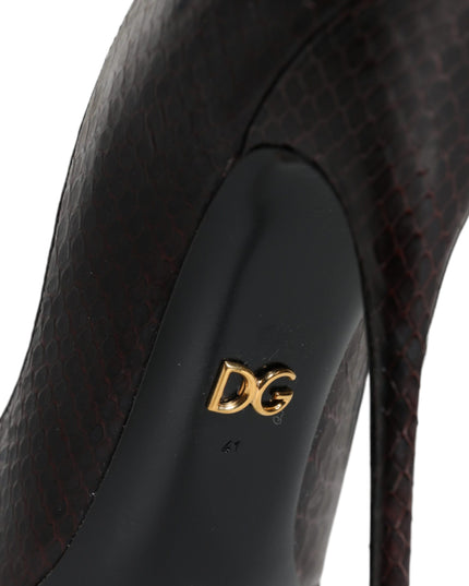 Dolce & Gabbana Multicolor Exotic Leather Heels Pumps Shoes