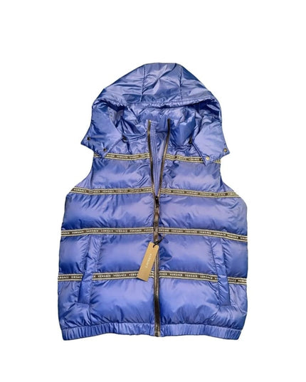 Versace Blue Polyester Vest