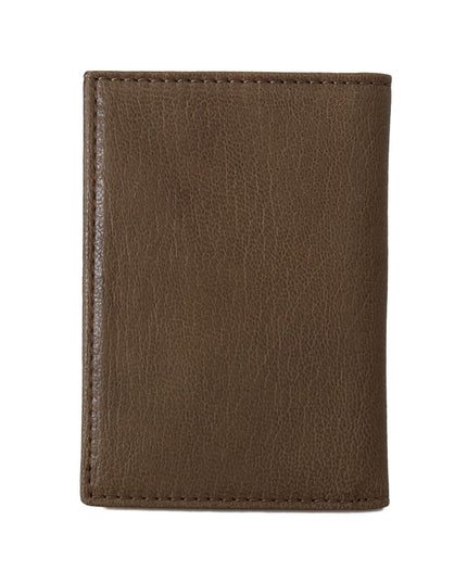 Billionaire Italian Couture Brown Leather Bifold Wallet