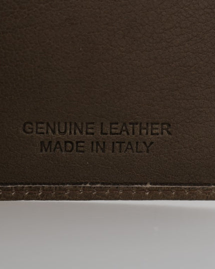 Billionaire Italian Couture Brown Leather Bifold Wallet