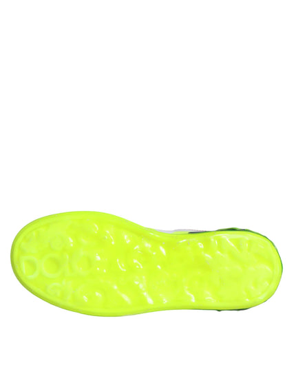 Dolce & Gabbana White Leather Portofino Low Top Sneakers Shoes