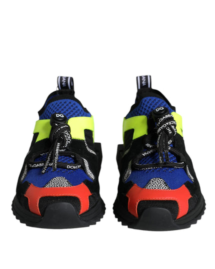 Dolce & Gabbana Multicolor Mesh Sorrento Trekking Sneakers Shoes