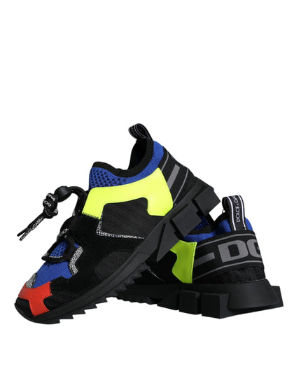 Dolce & Gabbana Multicolor Mesh Sorrento Trekking Sneakers Shoes