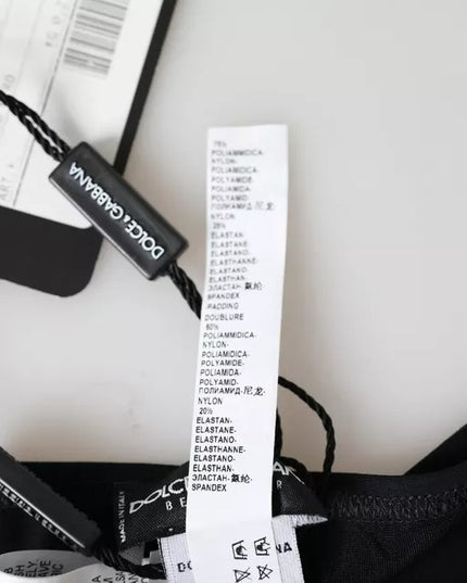 Dolce & Gabbana Black Nylon Swimwear Beachwear Bottom Bikini