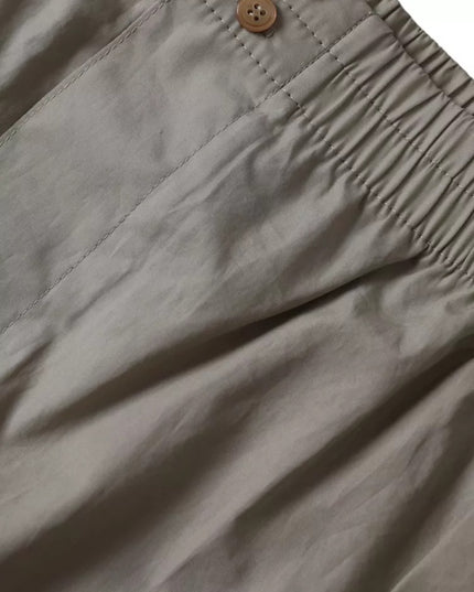 Dolce & Gabbana Brown Cotton Regular Boxer Shorts Underwear