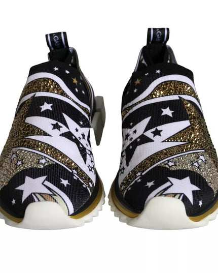 Dolce & Gabbana Multicolor Comet Star Print Sorrento Sneakers Shoes