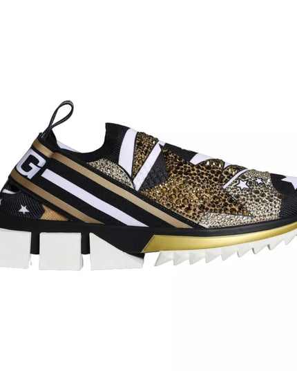 Dolce & Gabbana Multicolor Comet Star Print Sorrento Sneakers Shoes
