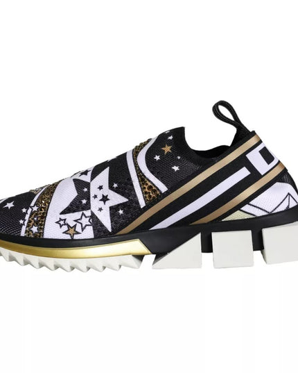 Dolce & Gabbana Multicolor Comet Star Print Sorrento Sneakers Shoes