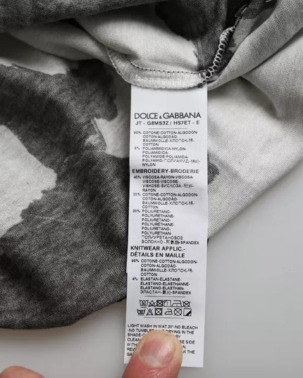 Dolce & Gabbana Multicolor Camouflage Cotton Crewneck T-shirt