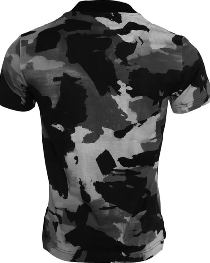 Dolce & Gabbana Multicolor Camouflage Cotton Crewneck T-shirt