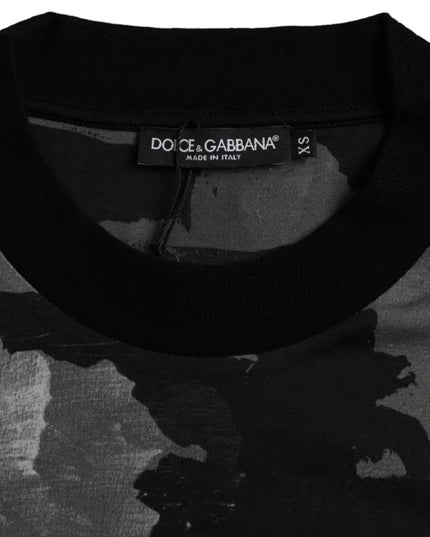 Dolce & Gabbana Multicolor Camouflage Cotton Crewneck T-shirt