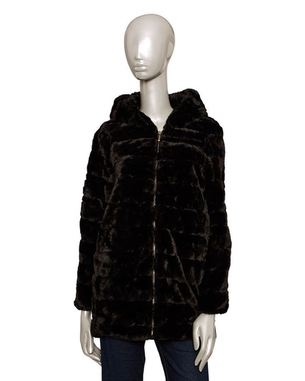 Baldinini Trend Black Polyester Women Coat