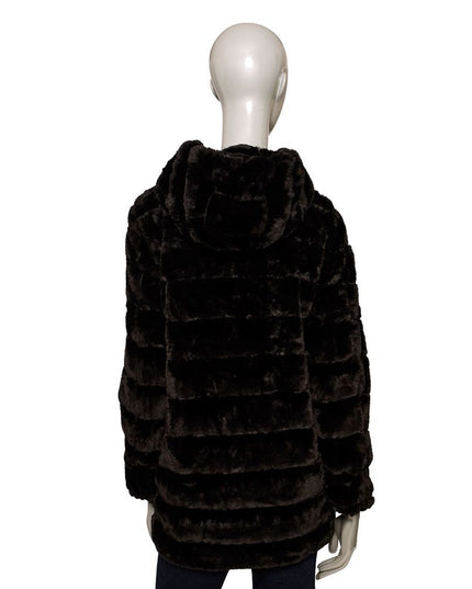 Baldinini Trend Black Polyester Women Coat