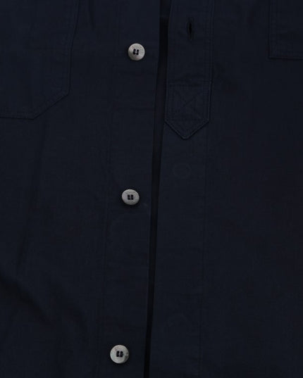 John Galliano Blue Casual Cotton Long Sleeve Shirt