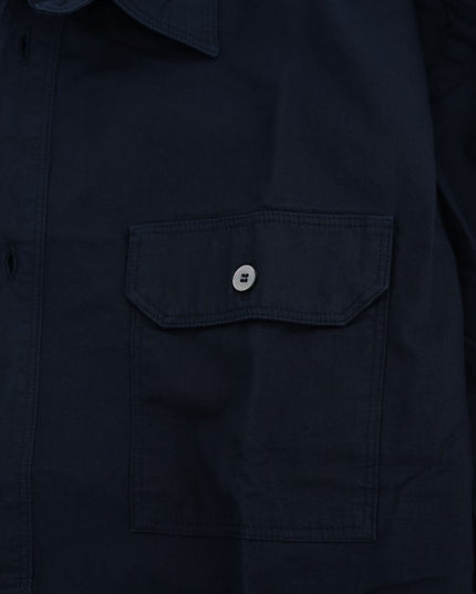John Galliano Blue Casual Cotton Long Sleeve Shirt