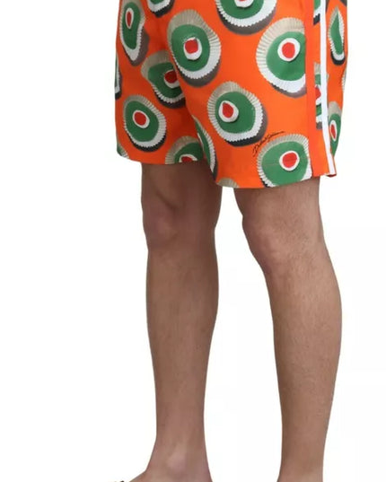 Dolce & Gabbana Orange Cupcake Beachwear Shorts Swimwear