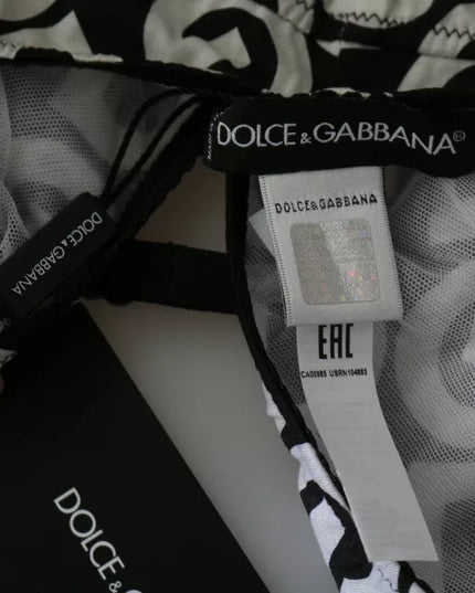 Dolce & Gabbana Black DG Mania Print Sleeveless Swimwear