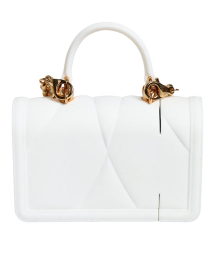 Dolce & Gabbana White Silicone Devotion Heart Cover Hand Bag Airpod Case