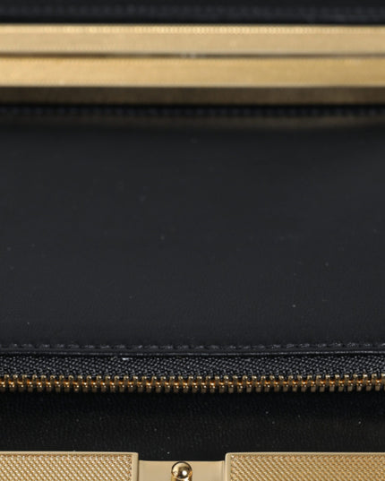 Dolce & Gabbana Multicolor Floral Gold Frame Clutch Evening Purse Bag