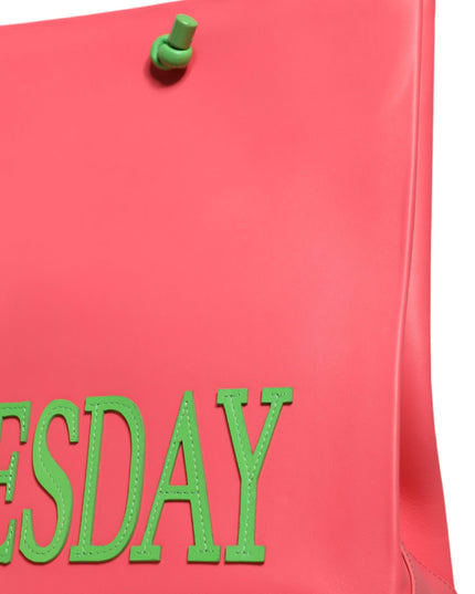 Alberta Ferretti Pink Leather Weekend Wednesday Shopping Tote Bag