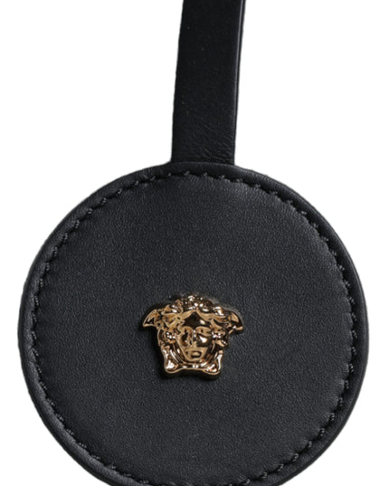 Versace White Top Handle Canvas Leather Logo Crossbody Tote Bag