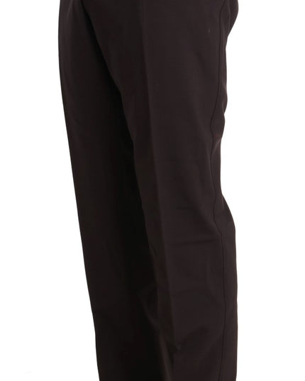 Dolce & Gabbana Bordeaux Wool Stretch Long 3 Piece Suit