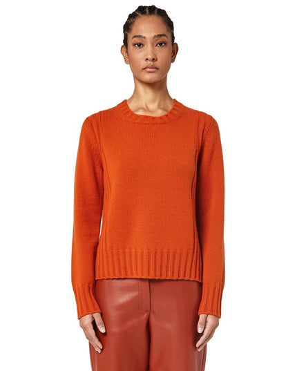 Alpha Studio Orange Cashmere Sweater