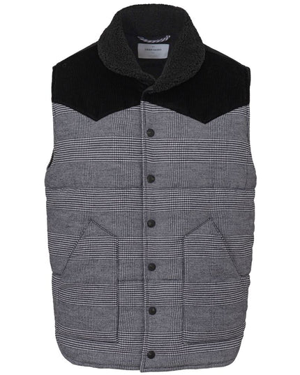 Gran Sasso Gray Cotton Sleveless Jacket
