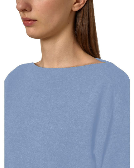 Alpha Studio Light Blue Cashmere Women Sweater