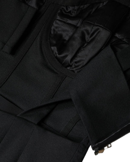 Dolce & Gabbana Black Cut Out Sleeveless Bodycon Mini Dress