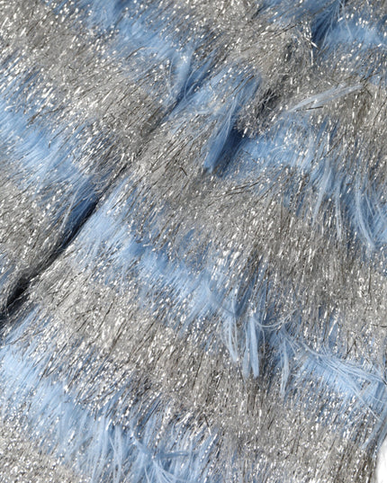 Dolce & Gabbana Light Blue Silver Jacquard A-line Midi Dress