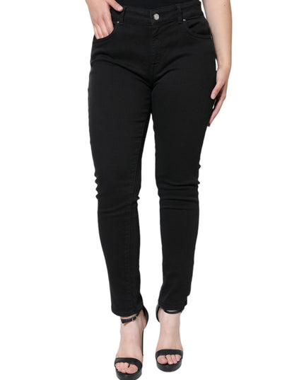 Dolce & Gabbana Black Cotton Stretch Skinny Denim Jeans